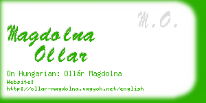 magdolna ollar business card